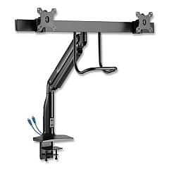 Tripp Lite Safe-IT Precision Antimicrobial Desk Mount,35" Monitor,-90/+90 Rotation,-22/+45 Tilt,BK, 22lb Cap, Ships in 7-10 Bus Days (TRPDMPDD1735AM)