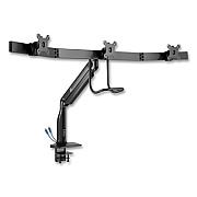 Tripp Lite Safe-IT Triple Display Precision Desk Mount,32" Monitor,-90/+90 Rotation,-22/+45 Tilt,BK,14lb Cap, Ships in 7-10 Bus Days (TRPDMPDT1732AM)