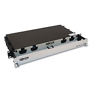 Tripp Lite 1U Preloaded Multimode Fiber Cable Panel, (3) MTP/MPO (F) to (3) MTP/MPO (F), 65.6 ft, Aqua, Ships in 7-10 Business Days (N48M2M3X8M20)