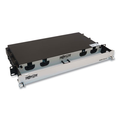 Tripp Lite 1U Preloaded Multimode Fiber Cable Panel, (3) MTP/MPO (F) to (3) MTP/MPO (F), 65.6 ft, Aqua, Ships in 7-10 Business Days (N48M2M3X8M20)