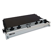 Tripp Lite 1U Preloaded Multimode Fiber Cable Panel, MTP/MPO (F) to (4) LC Duplex (M), 65.6 ft, Aqua, Ships in 7-10 Business Days (N48M2M8L420)