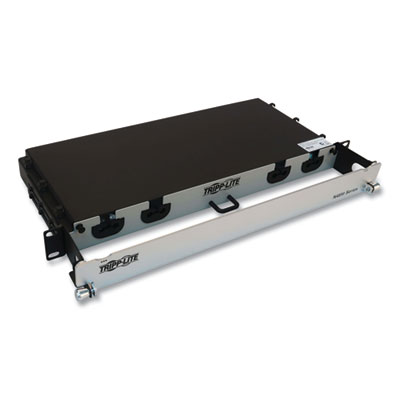 Tripp Lite 1U Preloaded Multimode Fiber Cable Panel, (8) LC Duplex (M) to (8) LC Duplex (M), 32.8 ft, Aqua, Ships in 7-10 Business Days (TRPN48M4L16L10)