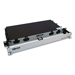 Tripp Lite 1U Preloaded Singlemode Fiber Cable Panel, (12) LC Duplex (M) to (12) LC Duplex (M), 65.6 ft, YW, Ships in 7-10 Bus Days (N48S2L24L20)