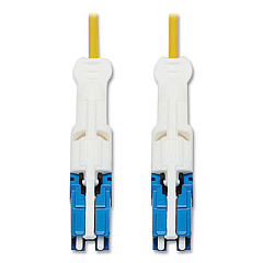 Tripp Lite OS2-Rated Duplex Singlemode Fiber Optic Cable, 3.3 ft, Yellow, Ships in 7-10 Business Days (N381C01M)