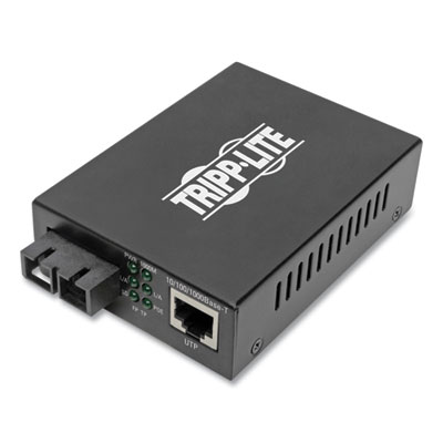 Tripp Lite RJ45 to SC Multimode Media Converter, Range up to 1,804 ft, Black, Ships in 7-10 Business Days (N785P01SCMM1)