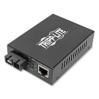 Tripp Lite RJ45 to SC Multimode Media Converter, Range Up to 1.2 mi, Black, Ships in 7-10 Business Days (N785P01SCMM2)