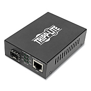 Tripp Lite RJ45 to SFP Media Converter, Black, Ships in 7-10 Business Days (N785P01SFP)