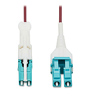 Tripp Lite OM4-Rated Duplex Multimode Fiber Optic Cable, 32.8 ft, Magenta, Ships in 7-10 Business Days (N822L10MMG)