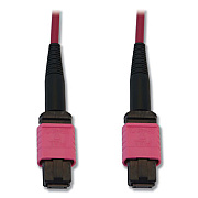 Tripp Lite OM4-Rated 12-Strand Fiber Optic Cable, 65.6 ft, Magenta, Ships in 7-10 Business Days (N845B20M12MG)