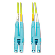 Tripp Lite OM5-Rated Duplex Multimode Fiber Optic Patch Cable, 32.8 ft, Lime Green, Ships in 7-10 Business Days (N82010MOM5)