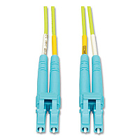Tripp Lite OM5-Rated Duplex Multimode Fiber Optic Patch Cable, 32.8 ft, Lime Green, Ships in 7-10 Business Days (N82010MOM5)