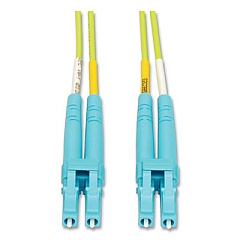 Tripp Lite OM5-Rated Duplex Multimode Fiber Optic Patch Cable, 32.8 ft, Lime Green, Ships in 7-10 Business Days (N82010MOM5)