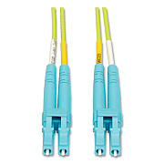Tripp Lite OM5-Rated Duplex Multimode Fiber Optic Patch Cable, 82 ft, Lime Green, Ships in 7-10 Business Days (TRPN82025MOM5)