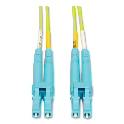 Tripp Lite OM5-Rated Duplex Multimode Fiber Optic Patch Cable, 82 ft, Lime Green, Ships in 7-10 Business Days (TRPN82025MOM5)