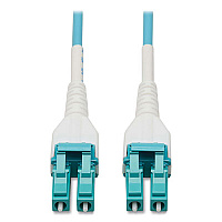 Tripp Lite OM4-Rated LC Duplex Fiber Optic Cable, 328.1 ft, Aqua, Ships in 7-10 Business Days (N821100MAQAR)