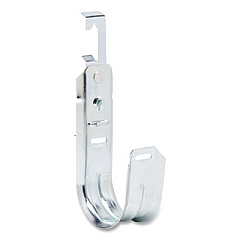 Tripp Lite Batwing J-Hook Cable Support, 1.4 x 2 x 4.7, Silver, 25/Pack, Ships in 7-10 Business Days (NCMJHC2025)