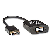 Tripp Lite DisplayPort 1.2 to VGA Cable, 6", Black, 50/Pack, Ships in 7-10 Business Days (TRPP13406NVGAV2)