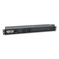 Tripp Lite 14-Outlet 1.5kW Single-Phase Local Metered PDU + Isobar Cord, 15 ft Cord, Black, Ships in 7-10 Business Days (PDUMH15ISO)