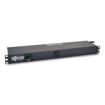 Tripp Lite 13-Outlet 1.52kW Single-Phase Local Metered PDU, 15 ft Cord, Black, Ships in 7-10 Business Days (TRPPDUMH15RA)
