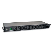Tripp Lite 10-Outlet 3.7kW Single-Phase Local Metered PDU, 8.2 ft Cord, Black, Ships in 7-10 Business Days (PDUMH16HV)
