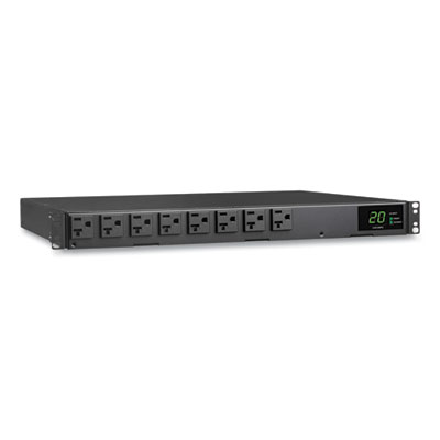 Tripp Lite 16-Outlet 1.92kW 120V Single-Phase ATS/Local Metered PDU, 12 ft Cord, Black, Ships in 7-10 Business Days (PDUMH20ATS)