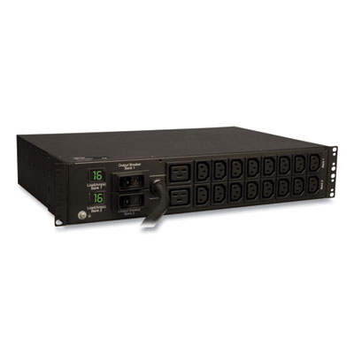 Tripp Lite 18-Outlet 7.4kW Single-Phase Local Metered PDU, 12 ft Cord, Black, Ships in 7-10 Business Days (PDUMH32HV)