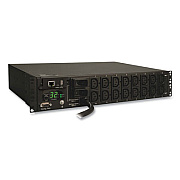 Tripp Lite 16-Outlet 7.4kW Single-Phase Switched PDU, 12 ft Cord, Black, Ships in 7-10 Business Days (PDUMH32HVNET)