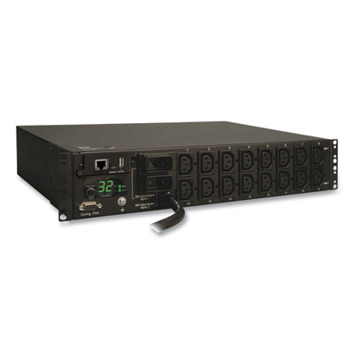 Tripp Lite 16-Outlet 7.4kW Single-Phase Switched PDU, 12 ft Cord, Black, Ships in 7-10 Business Days (PDUMH32HVNET)