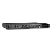 Tripp Lite Eight-Outlet 1.44kW 120V Single-Phase ATS/Monitored PDU, 12 ft Cord, Black, Ships in 7-10 Business Days (PDUMNH15AT1)