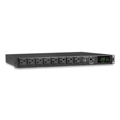 Tripp Lite 16-Outlet 1.92kW 120V Single-Phase ATS/Monitored PDU, 12 ft Cord, Black, Ships in 7-10 Business Days (PDUMNH20AT1)
