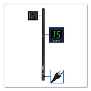 Tripp Lite 16-Outlet 1.4kW 100-127V Single-Phase Local Metered PDU, 15 ft Cord, Black, Ships in 7-10 Business Days (PDUMV15)