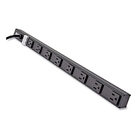 Tripp Lite Eight-Outlet 1,800W Vertical Power Strip, 15 ft Cord, Black, Ships in 7-10 Business Days (PS2408B)