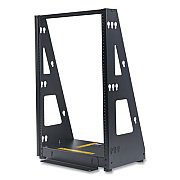 Tripp Lite SmartRack Heavy-Duty 2-Post Open Frame Rack, 16U, 350 lbs Capacity, Black, Ships in 7-10 Business Days (SR2POST16HD)