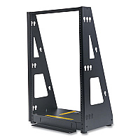 Tripp Lite SmartRack Heavy-Duty 2-Post Open Frame Rack, 16U, 350 lbs Capacity, Black, Ships in 7-10 Business Days (SR2POST16HD)