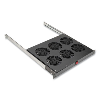 Tripp Lite 6-Fan Tray for 19" Racks, 1U, 576 CFM, Black, Ships in 7-10 Business Days (TRPSRFANTRAY6)