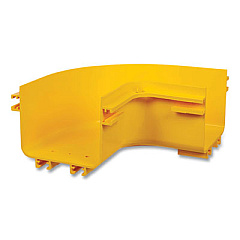 Tripp Lite Toolless Horizontal 90 Degree Elbow for Fiber Routing System, 5", Yellow, Ships in 7-10 Business Days (SRFC5ELBOW)