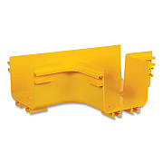Tripp Lite Toolless Horizontal 90 Degree T-Junction for Fiber Routing System, 5", Yellow, Ships in 7-10 Business Days (SRFC5JUNT)