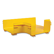 Tripp Lite Toolless Horizontal 90 Degree T-Junction for Fiber Routing System, 10", Yellow, Ships in 7-10 Business Days (SRFC10JUNT)