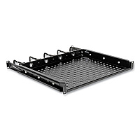 Tripp Lite SmartRack Cantilevered Steel Rack Shelf, 1U, 50 lbs Capacity, Black, Ships in 7-10 Business Days (SRWSHELF4P1U)