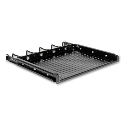 Tripp Lite SmartRack Cantilevered Steel Rack Shelf, 1U, 50 lbs Capacity, Black, Ships in 7-10 Business Days (SRWSHELF4P1U)