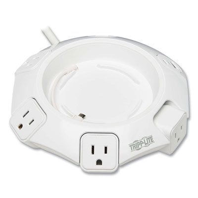 Tripp Lite Conference Power Surge Protector, 4 AC Outlets, 8 ft Cord, 1,080 J, Gray, Ships in 7-10 Business Days (TLP48USBCUFO)