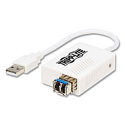 Tripp Lite USB 2.0 to LC Multimode Fiber Optic Ethernet Adapter, White, Ships in 7-10 Business Days (U236MMFLC)
