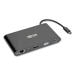 Tripp Lite USB-C Ultra HD Dual Display Dock, and 100 W PD Charging, Black, Ships in 7-10 Business Days (TRPU442DOCK1B)