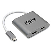 Tripp Lite USB-C to Dual HDMI Adapter, Gray, Ships in 7-10 Business Days (TRPU44406N2HMST)