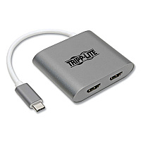 Tripp Lite USB-C to Dual HDMI Adapter, Gray, Ships in 7-10 Business Days (TRPU44406N2HMST)