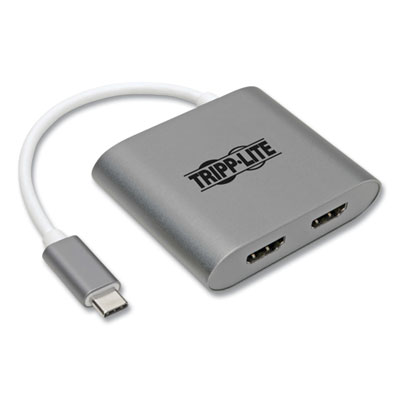 Tripp Lite USB-C to Dual HDMI Adapter, Gray, Ships in 7-10 Business Days (TRPU44406N2HMST)