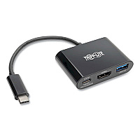 Tripp Lite USB-C to HDMI 4K Adapter, HDMI, Black, Ships in 7-10 Business Days (TRPU44406NH4UBC)
