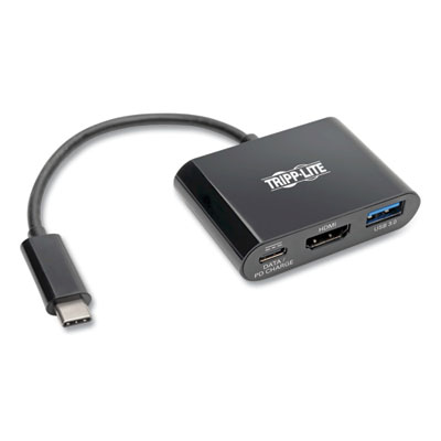 Tripp Lite USB-C to HDMI 4K Adapter, HDMI, Black, Ships in 7-10 Business Days (TRPU44406NH4UBC)