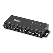 Tripp Lite RS-422/RS-485 USB to Serial FTDI Adapter with COM Retention, Four DB9 (M)/USB-B (F), Black, Ships in 7-10 Business Days (U208004IND)
