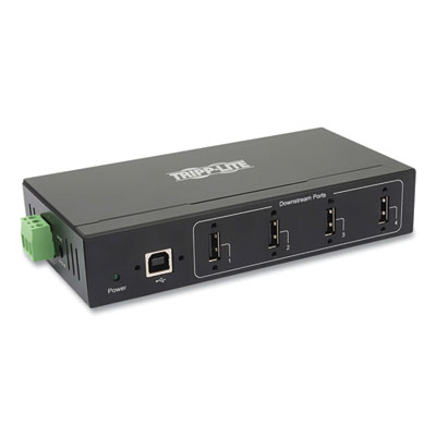 Tripp Lite Industrial-Grade USB 2.0 Hub, 4 Ports, Black, Ships in 7-10 Business Days (U223004IND1)